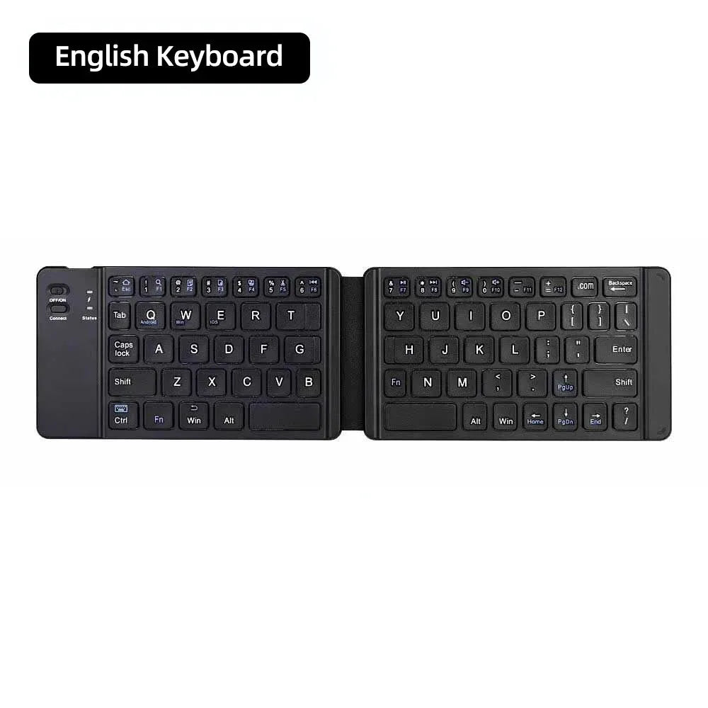 Mini Keyboard Wireless Folding Keyboard Bluetooth Foldable Keyboard With Touchpad for Windows Android iPad Phone Rechargeable