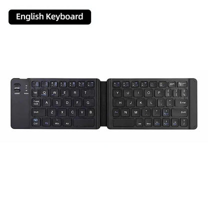 Mini Keyboard Wireless Folding Keyboard Bluetooth Foldable Keyboard With Touchpad for Windows Android iPad Phone Rechargeable